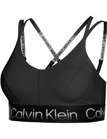 Calvin Klein Sports high support sports bra in hot coral