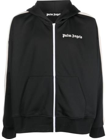 Palm Angels Curved logo-print Hoodie - Farfetch