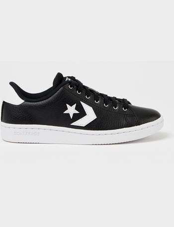 black leather converse debenhams