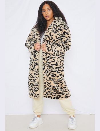 Missguided leopard clearance coat