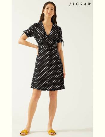 jigsaw african spot tea dress