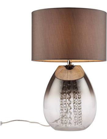 Very Glass Table Lamps Up To 20, Reign Herringbone Glass Table Lamp