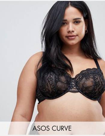 ASOS DESIGN Curve Ella lace triangle bra