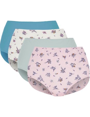 3 Pack Ditsy Floral Print Microfibre Briefs