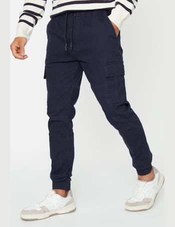 Stone Slim Fit Cargo Trousers