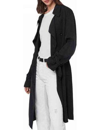 Allsaints Trench Coats For Women, All Saints Chiara Check Trench Coat