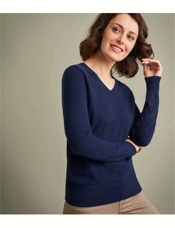 WoolOvers Pure Cashmere V Neck Sweater