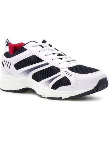 shoe zone black trainers