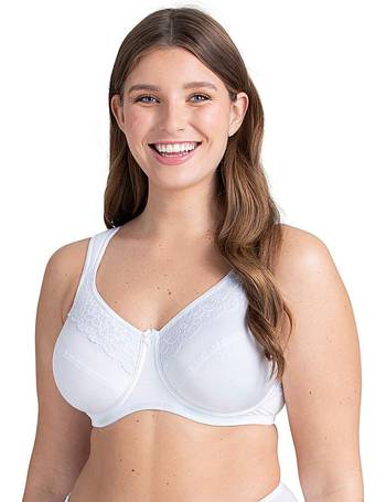 Miss Mary Of Sweden Cotton Mix Minimiser Bra Without Underwiring