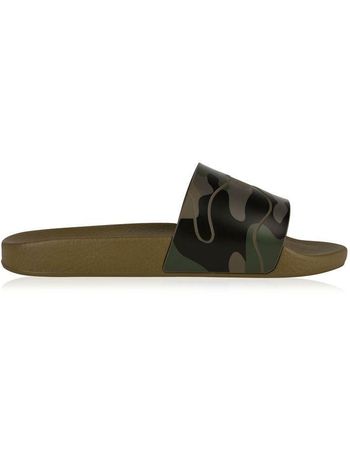 valentino camo sliders mens