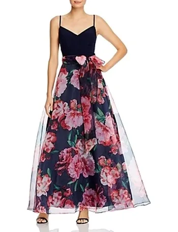 eliza j pink floral dress