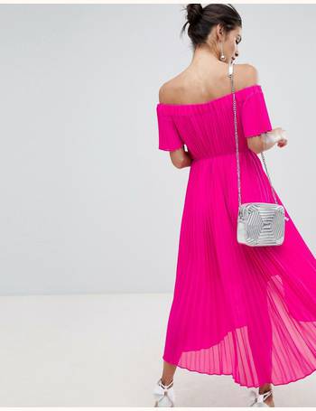 ted baker pleated pink dress