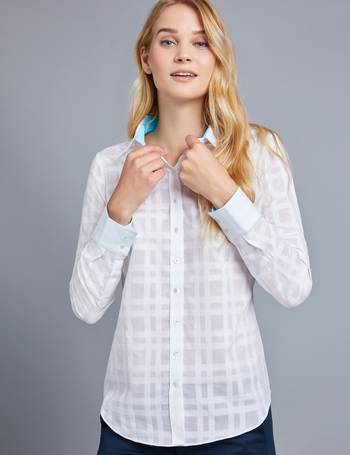 Ladies' Shirts Online  Buy Elegant 3 quarter and Short Sleeve Women's  Shirts - Hawes & Curtis