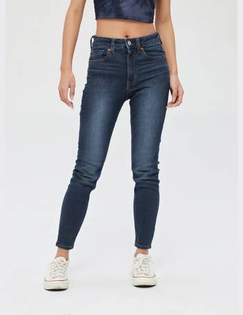 High Rise Universal Legging Jeans With Raw Hem