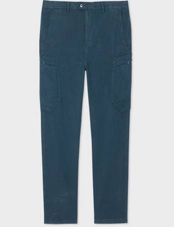 PS Paul Smith Green Stretch-Cotton Twill Cargo Trousers