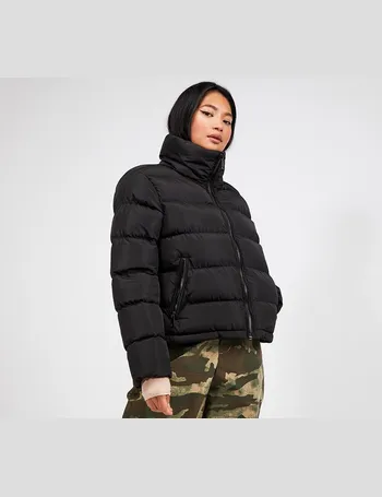 puffer black jacket women