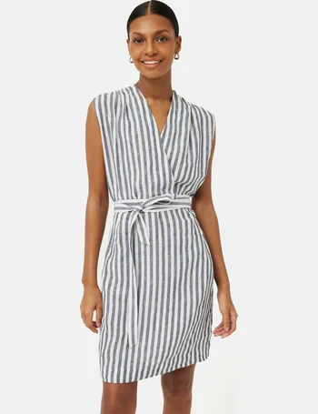 jigsaw linen wrap dress