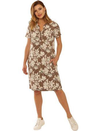 Ladies Pomodoro Floral Tencel Short Sleeved Dress from The House of Bruar