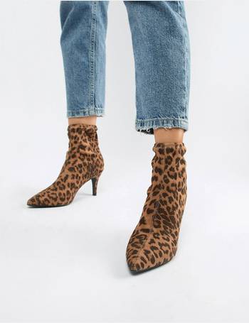 leopard print ankle boots new look