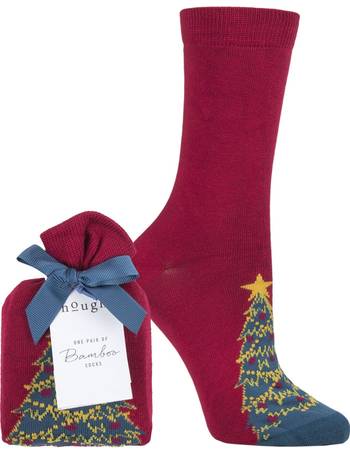 Mens Holly Christmas Bamboo Socks from Thought 