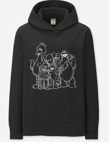 Women kaws x hot sale sesame street hoodie