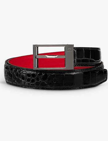 Christian Louboutin Men's Bizbelt Logo Buckle Belt