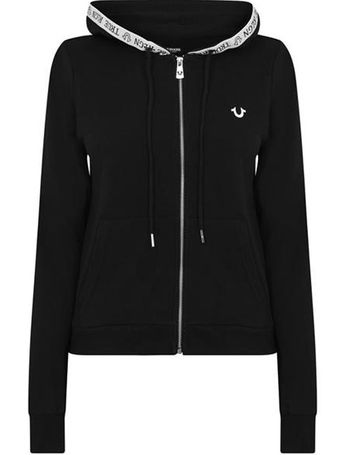 True religion tape zip up sales hoodie