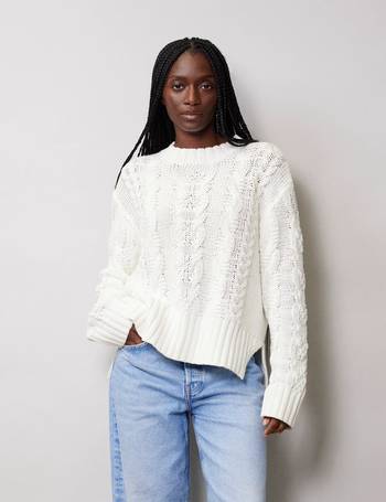 Cotton Blend Textured Jumper