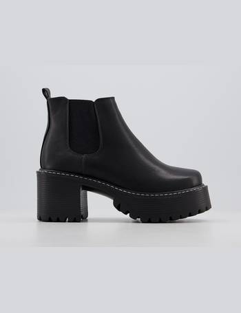 koi black parva platform chelsea boots