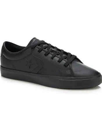 black leather converse debenhams