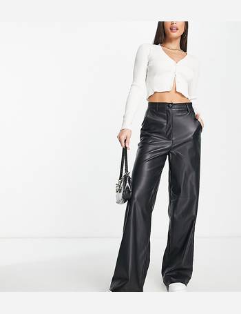 New Look faux leather legging in black  ASOS