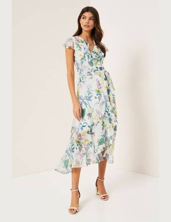 Lipsy gracie store print wrap dress