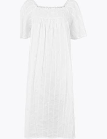 marks and spencer ladies cotton nightdresses