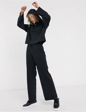 nike premium high waist wide leg joggers