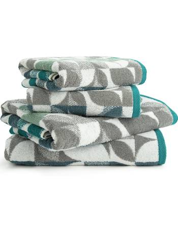 Buy Habitat Geo 4 Piece Towel Bale - Black & White