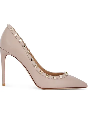 valentino pink studded heels