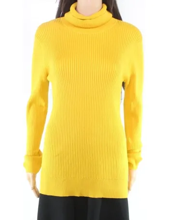 dkny ribbed turtleneck sweater