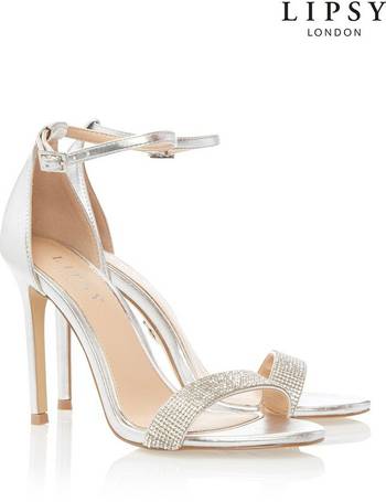 Lipsy diamante sales strap heeled sandals