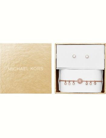 michael kors bracelet and earring set