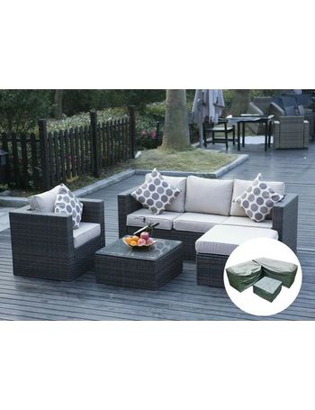 Yakoe rattan corner online sofa