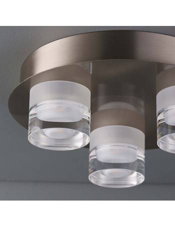 Colours Ceiling Lighting Up To 65 Off Dealdoodle - Reece Chrome Effect 3 Lamp Flush Ceiling Light