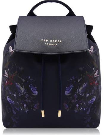 Ted Baker Flora Large Icon Tote Bag – Black with Flower – Galoshire