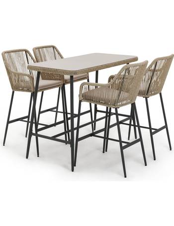 Cusco rattan 4 seater deals dining set