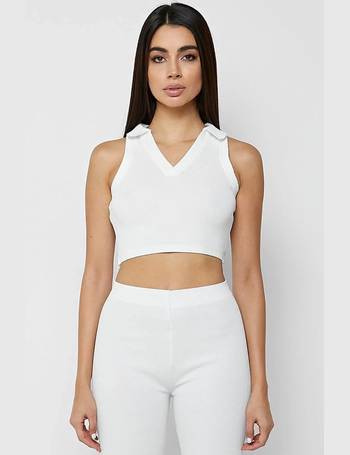 Shop Maniere De Voir Women's White Corset Tops up to 50% Off