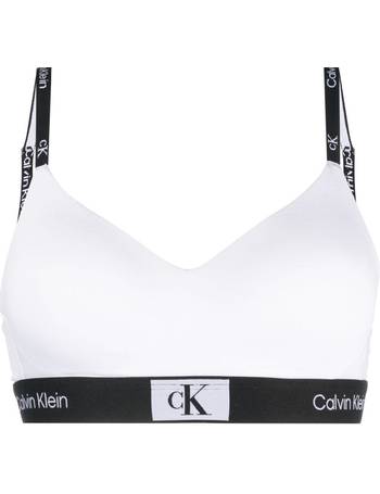 Calvin Klein logo-underband racer-back Bra - Farfetch