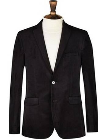 Burton black velvet outlet blazer