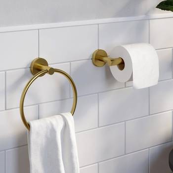 Black Architeckt Square Toilet Roll Holder Free Standing Bathroom