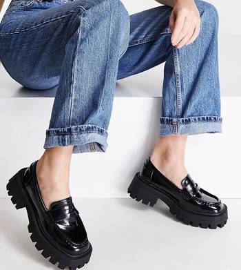 wide fit chunky loafers