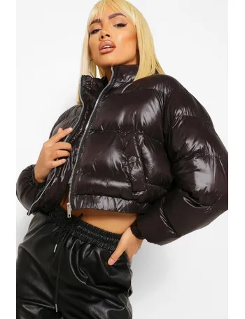 Shop Black High Shine Puffer Jacket up to 70% Off