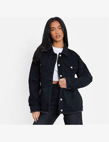 I saw it first black best sale denim jacket